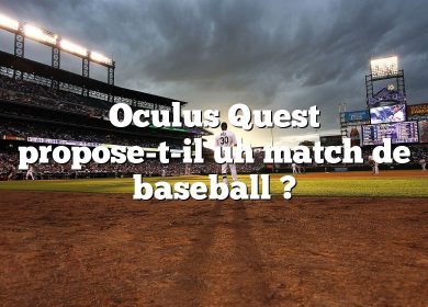 Oculus Quest propose-t-il un match de baseball ?